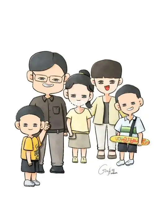 童年家有儿女卡通形象