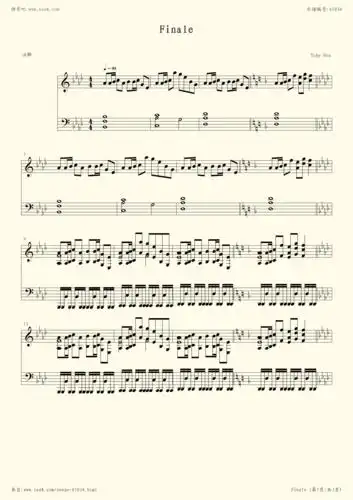 钢琴谱:undertale-finale