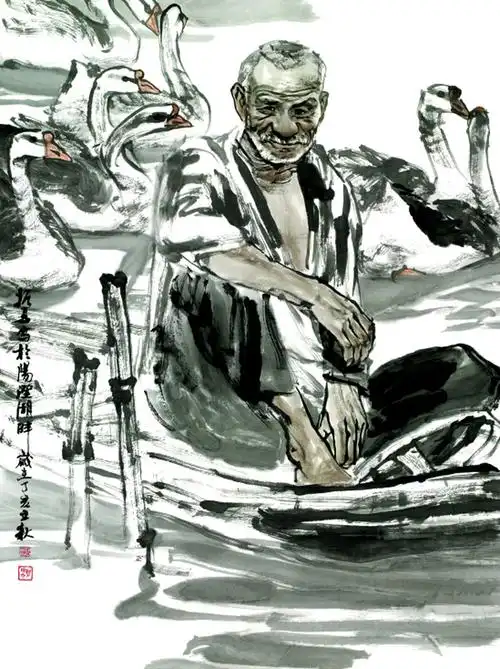 【转载】刘振夏的水墨人物画欣赏