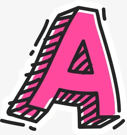 创意卡通装饰英文字母a