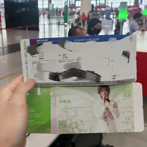 【贺峻霖二十岁生日应援】  90国航登机牌返图  应援公告贺峻霖