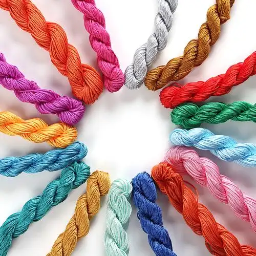 【材料】七针坊diy材料手工线手链玉线拖鞋材料包有视频教程1mm