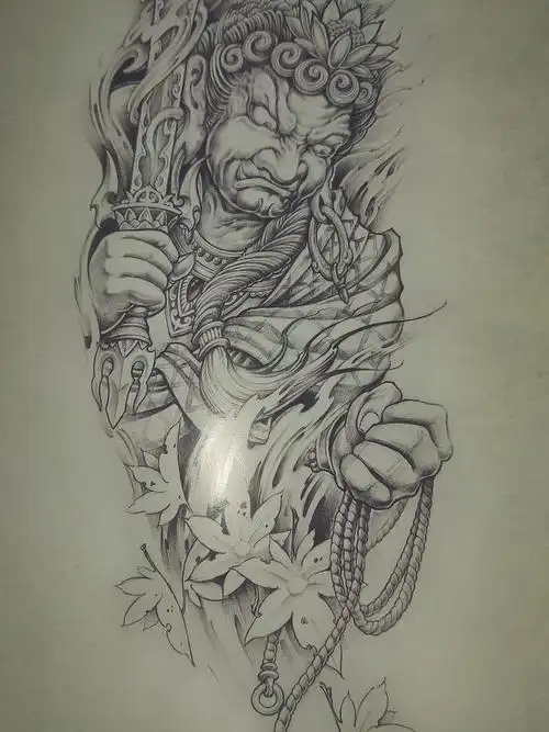 冥王_纹身图案手稿图片_毛毛的纹身作品集