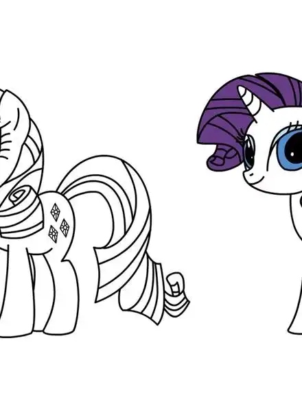 怎样画小马宝莉简笔画珍奇绘画少儿美术手绘