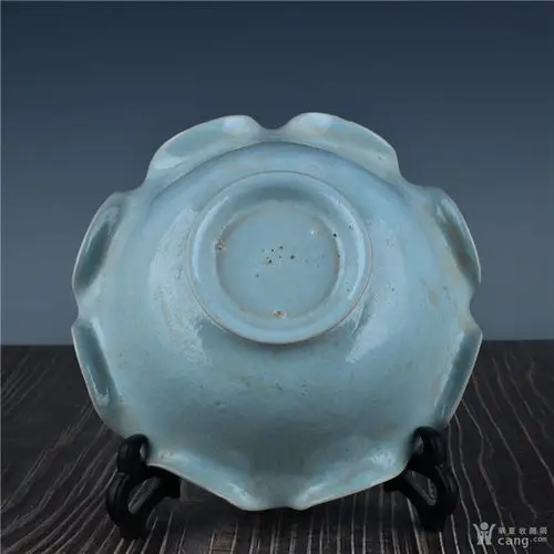 宋清凉寺汝窑玛瑙釉荷叶碗古董古玩古瓷器文玩艺术收藏品老物件