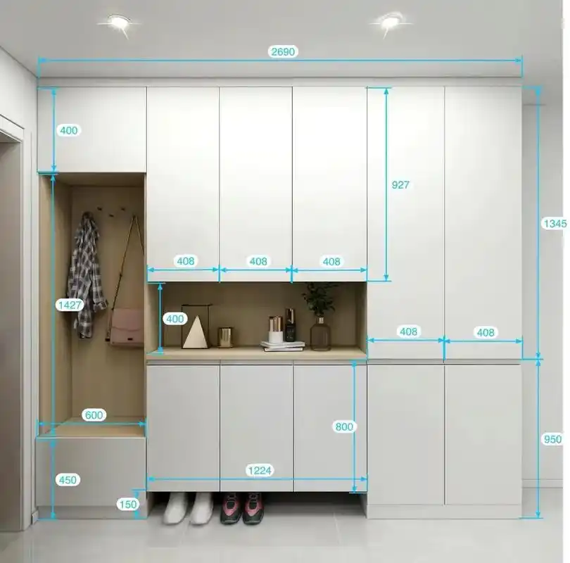 超实用的鞋柜格局|分享尺寸收藏备用7515.