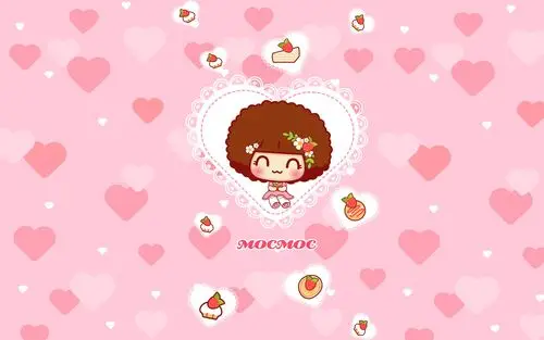 摩丝摩丝粉红春天电脑壁纸～蛋糕