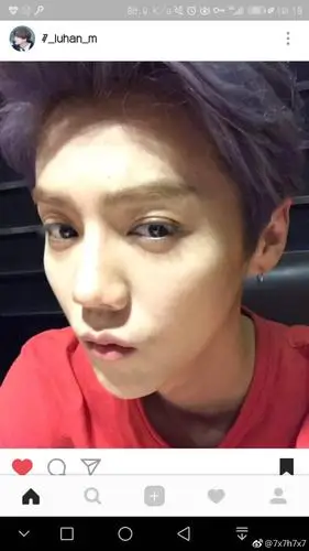 鹿晗,素颜,自拍