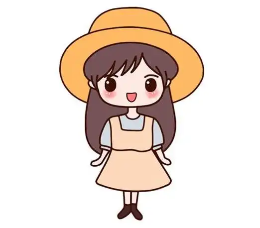 小女孩简笔画漂亮可爱又简单