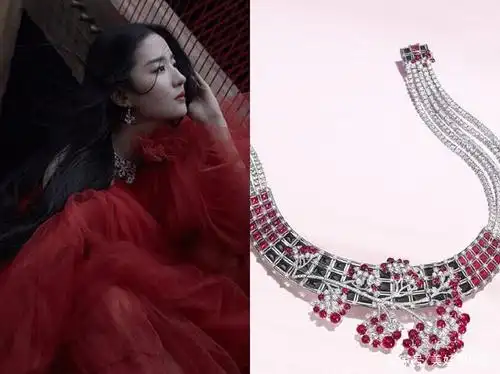 刘亦菲7年的尚美巴黎大使之路,解锁女子3个阶段的珠宝首饰搭配