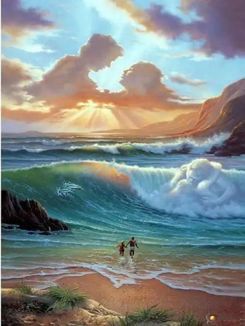 神奇艺术画中画,敬请欣赏!