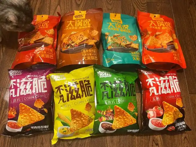 口感味道都超好吃的 买买买大米锅巴也还可以 是很蓬松的酥脆感 不过