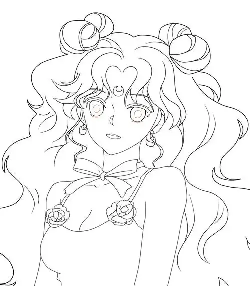 每日一画---美少女