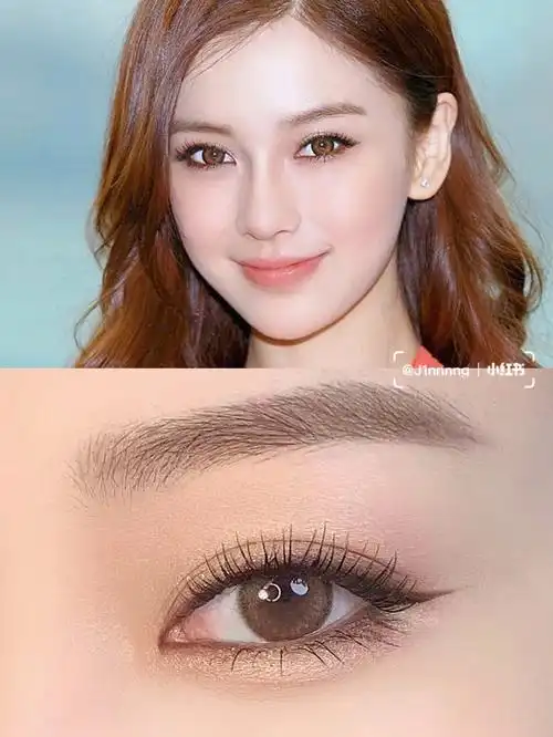 angelababy早期仿妆少女甜美混血感