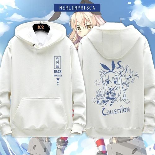 舰队collection周边动漫衣服舰娘岛风二次元男女休闲百搭加绒卫衣