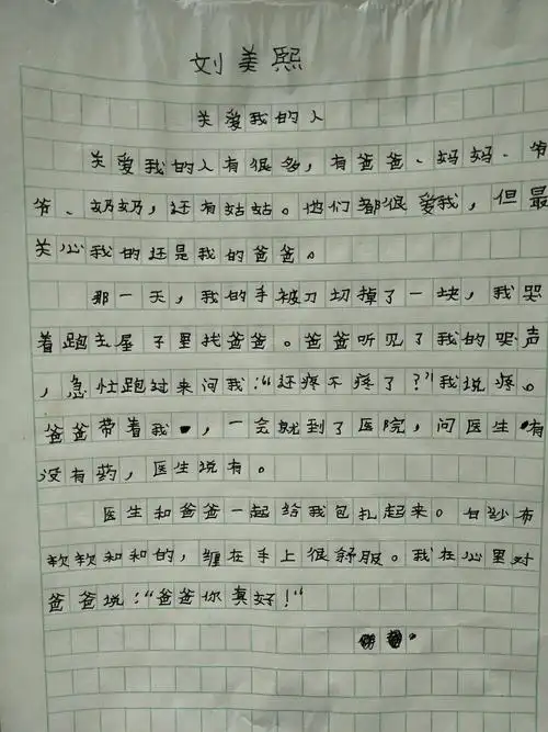 连店小学优秀作文选(一)