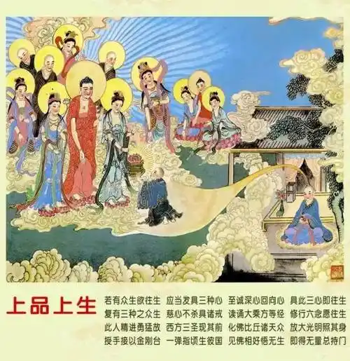 今日大年初九 | 极乐世界九品莲花图,见者增福! - 义工文化传媒