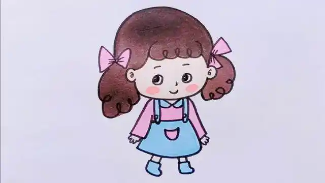 画小女孩简笔画教学方法怎样画小女孩又漂亮又简单