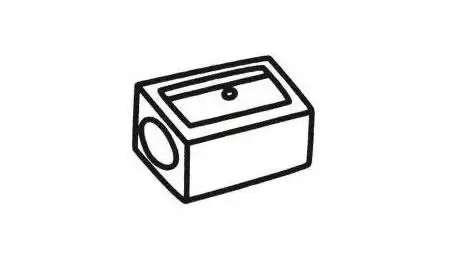 削笔刀简笔画法步骤06