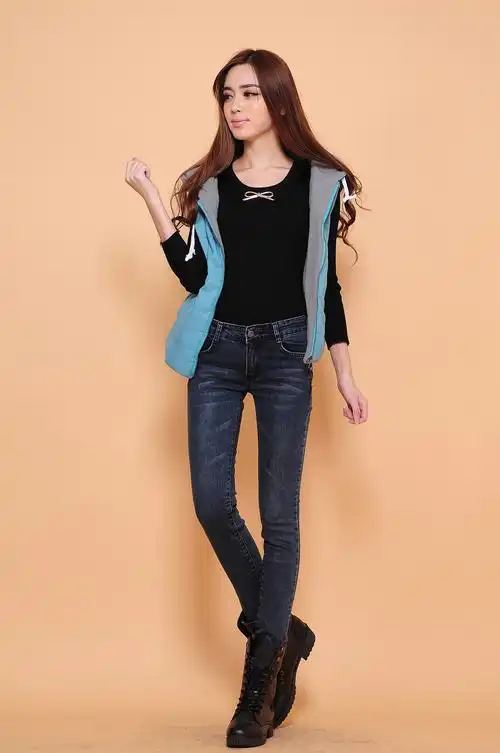 服装鞋帽箱包,钟表眼镜 女装 女式牛仔裤 13时尚牛仔女裤新款秋冬女式