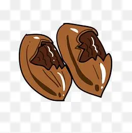 坚果零食卡通插画