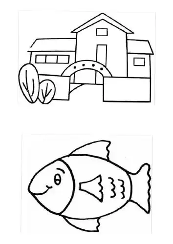 幼儿园简笔画涂色大全