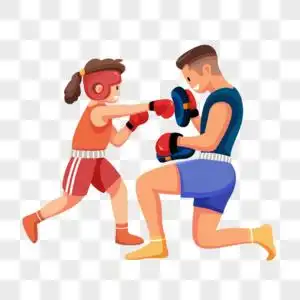 儿童节卡通风背景儿童武术散打传单插画  |少儿搏击武术格