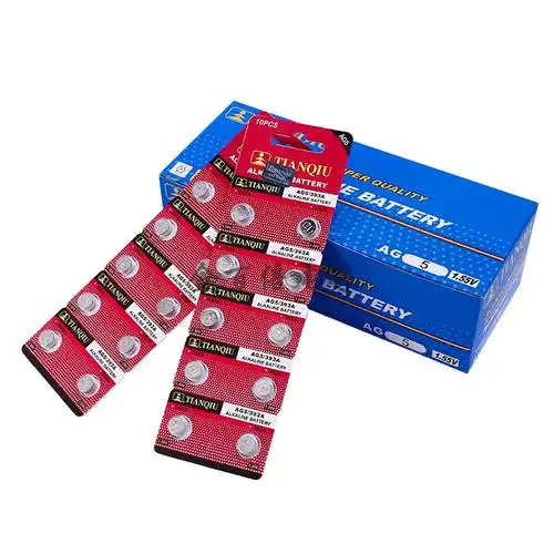 ag5纽扣电池 天球lr754电子1.55v碱性钮扣电池1.