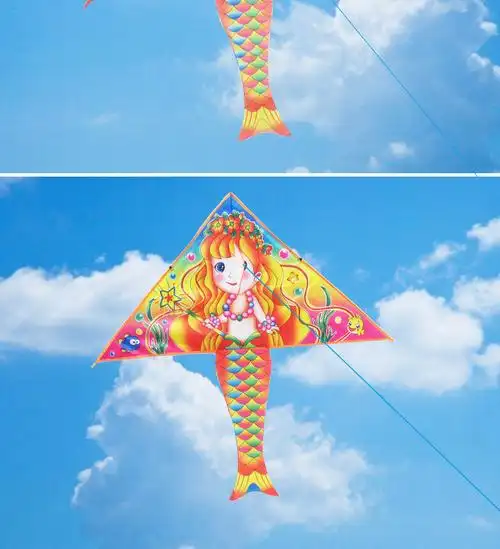 4米亮布美人鱼风筝厂家直销量大包邮