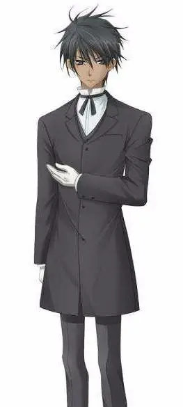 求几张动漫图片,卡通或3d的也行,男生黑发黑瞳黑西装戴着手套,谢谢