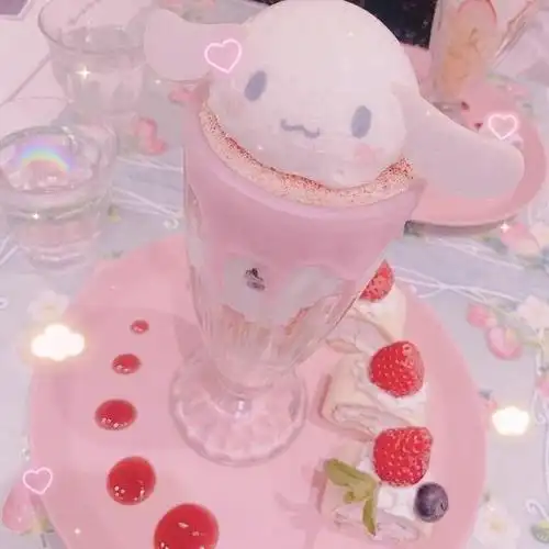 可爱个性少女心背景图,背景图可爱少女心高清(三丽鸥可爱哒甜品背景图