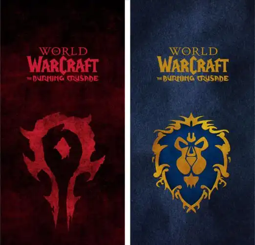 魔兽世界挂旗cosplay道具 部落联盟旗帜制定 工作室宿舍装饰挂布