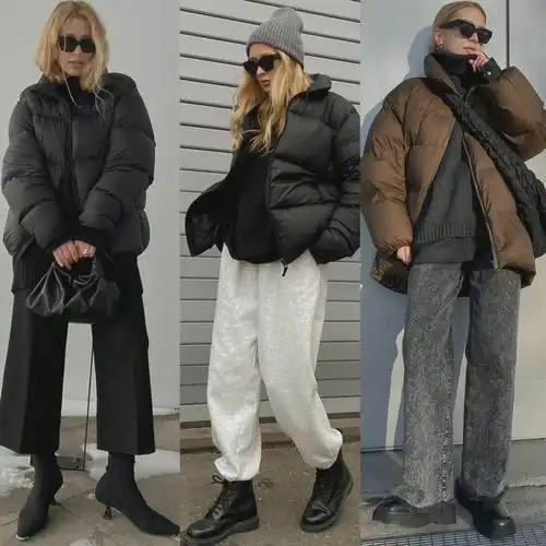 保暖又时尚的冬日羽绒服穿搭参考