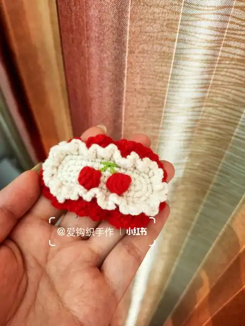 钩针图解  #我的手工日常  #钩针毛线  #发夹  #钩针编织发夹图解