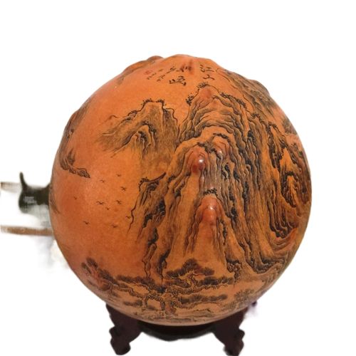 精品兰州特产天然疙瘩葫芦文玩手把异形微雕葫芦