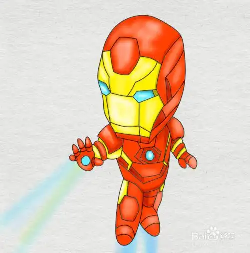 简笔画--钢铁侠的简笔画法