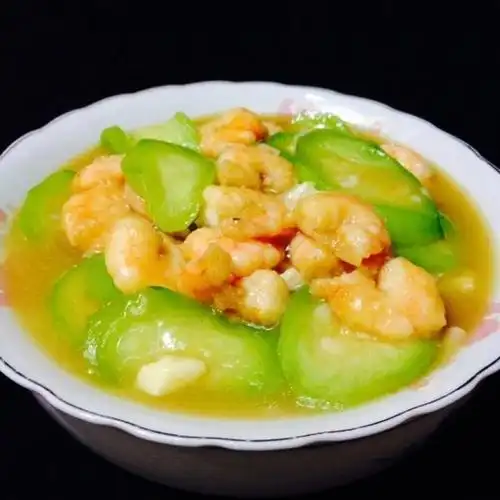 虾仁炒丝瓜