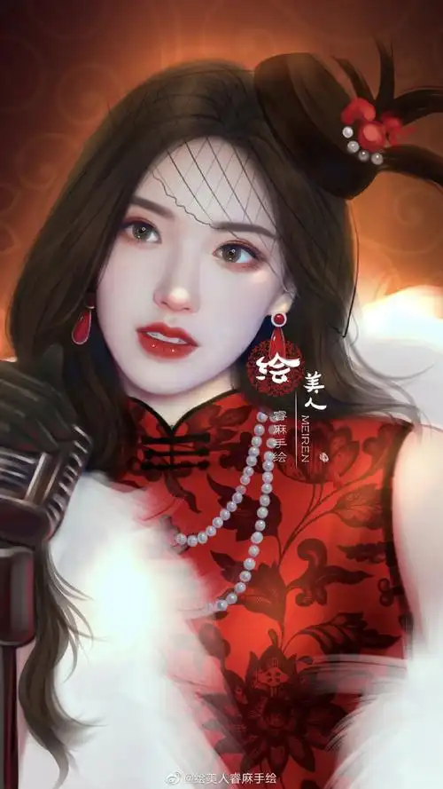 程潇0225出道五周年##程潇漫画风造型##绘美人睿麻手绘