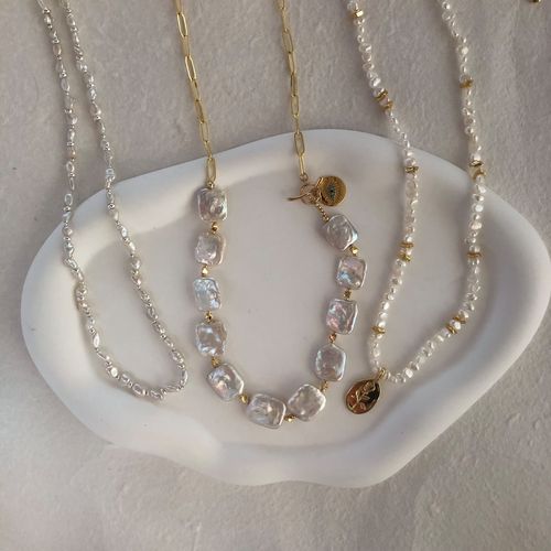 姑娘呀 【项链孤品合集】淡水珍珠项链巴洛克锁骨颈链吊坠闺蜜ins