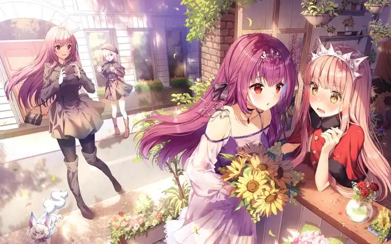 精美动漫美女插画桌面壁纸高清大图预览1920x1200_卡通动漫下载_美桌