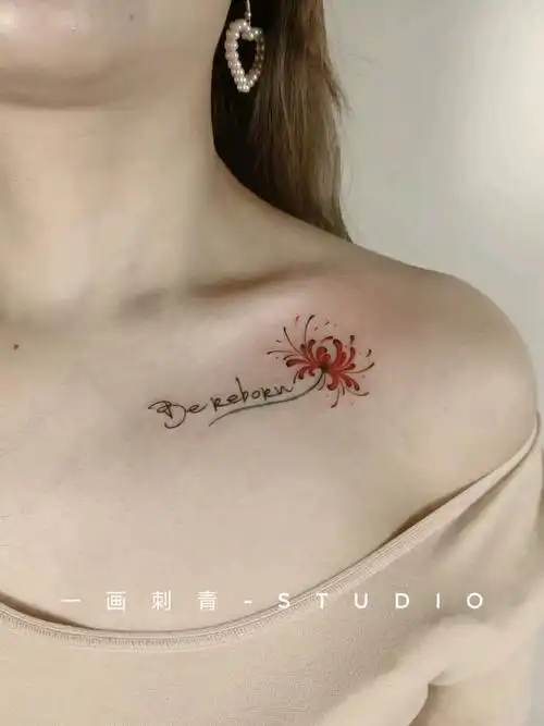 彼岸花_纹身图案手稿图片_伟…的纹身作品集