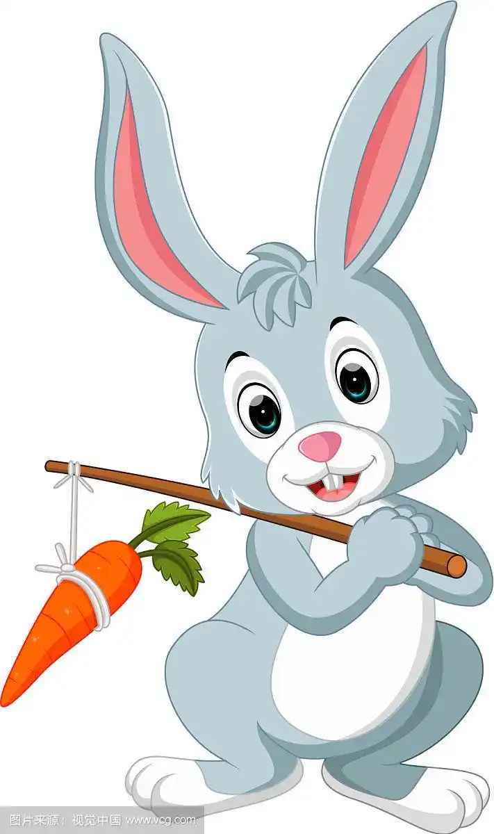 可爱的卡通兔子