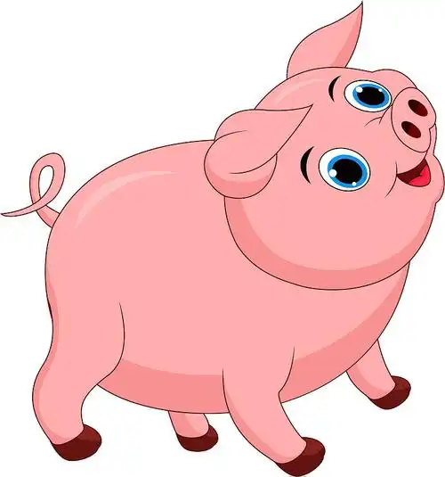 卡通可爱猪宝宝