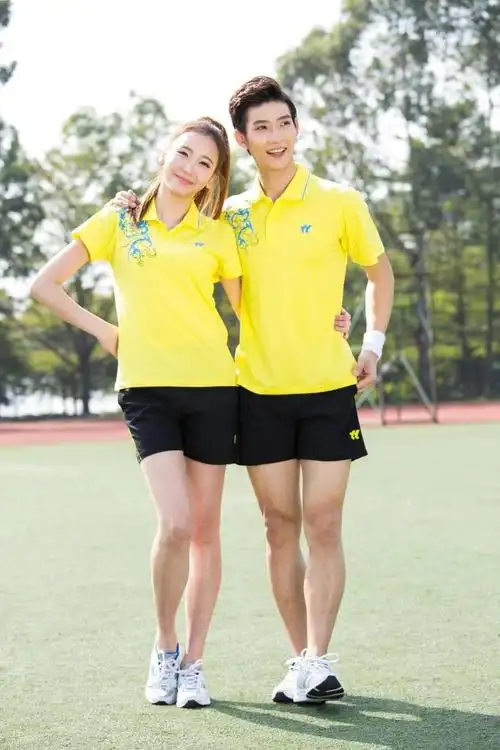 速干男女短袖乒乓球衣比赛服气排球服印 绿色 男款2xl(175-180)【图片