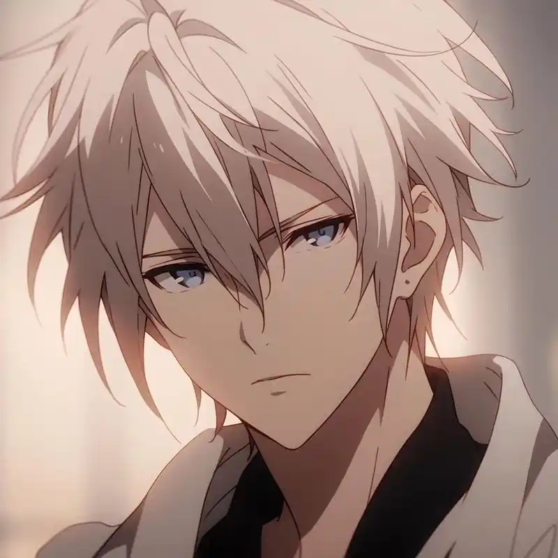 5250白发蓝瞳动漫头像5250 白毛控集合!