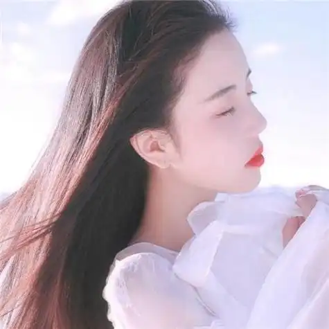 长发侧脸气质女神范女生头像咽下眼泪继续微笑女生头像qqkw