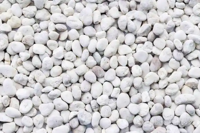 白色鹅卵石质地和背景