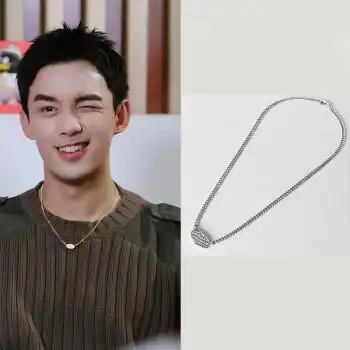 吴磊同款项链简约蟒蛇纹锁骨链男潮2022新款女设计感星汉灿烂 款式a