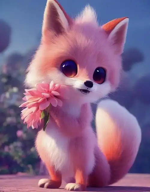 萌宠壁纸呆萌呆萌的可爱小狐狸来了