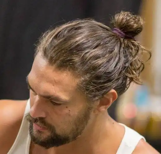 丸子头扎出男人味